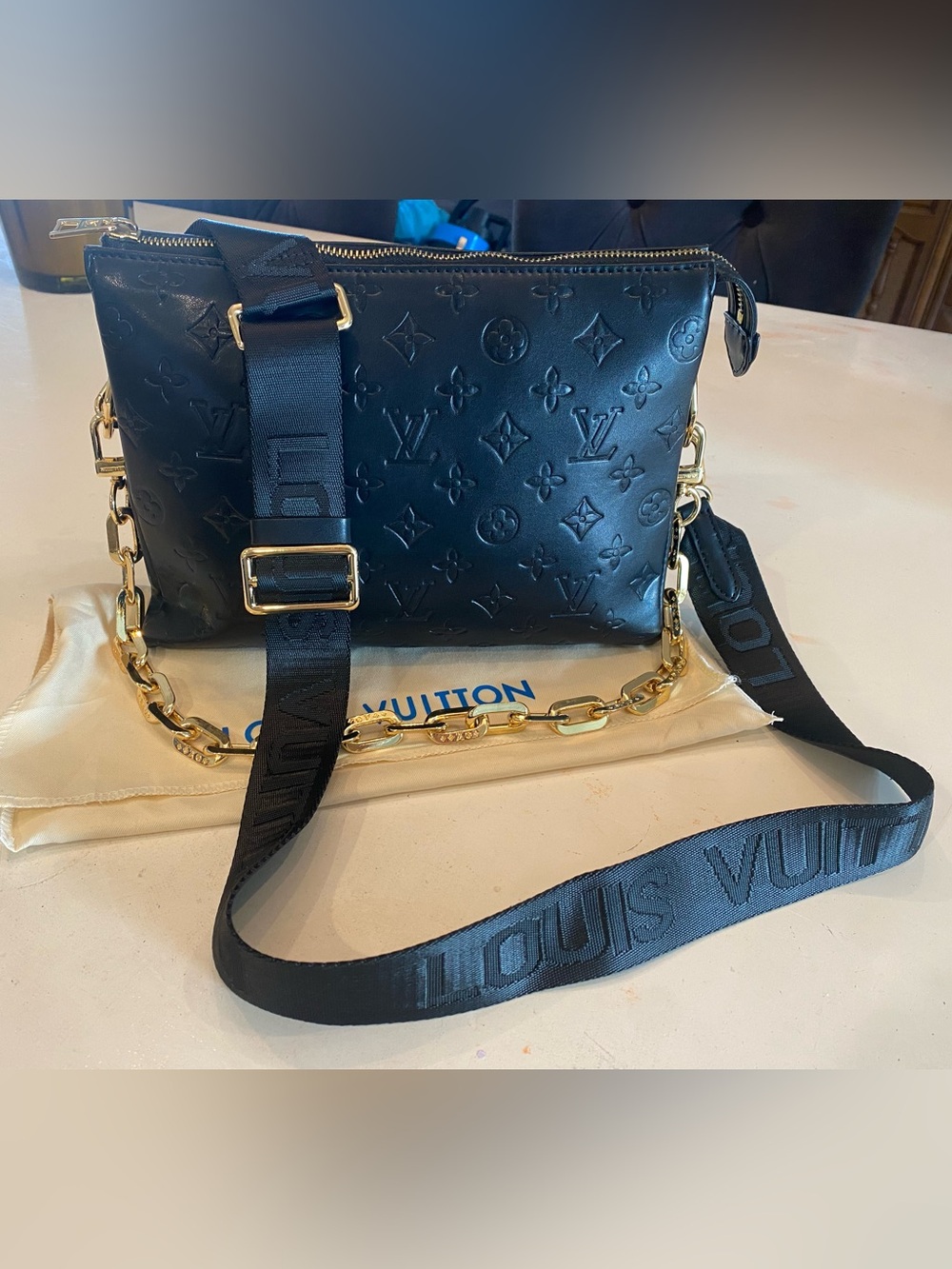 Embossed Monogram Bag